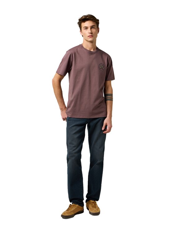 Wrangler Wrangler T-Shirt 112371472 Brązowy Regular Fit