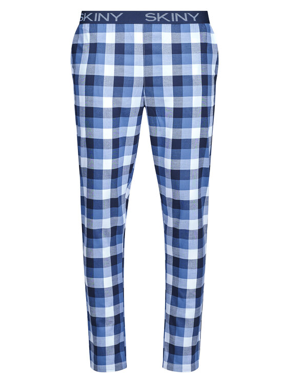 Skiny Skiny Kalhoty z materiálu 080511 Bílá Regular Fit