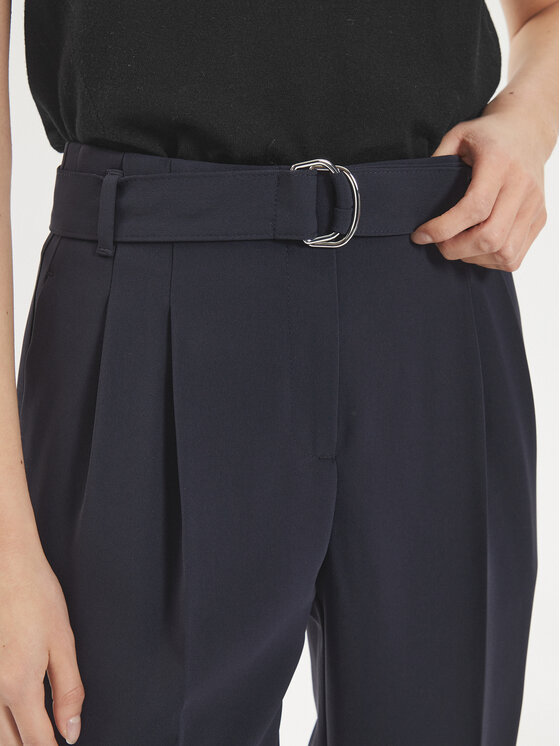 BOSS Boss Bavlnené nohavice Tapiah 50490037 Tmavomodrá Regular Fit