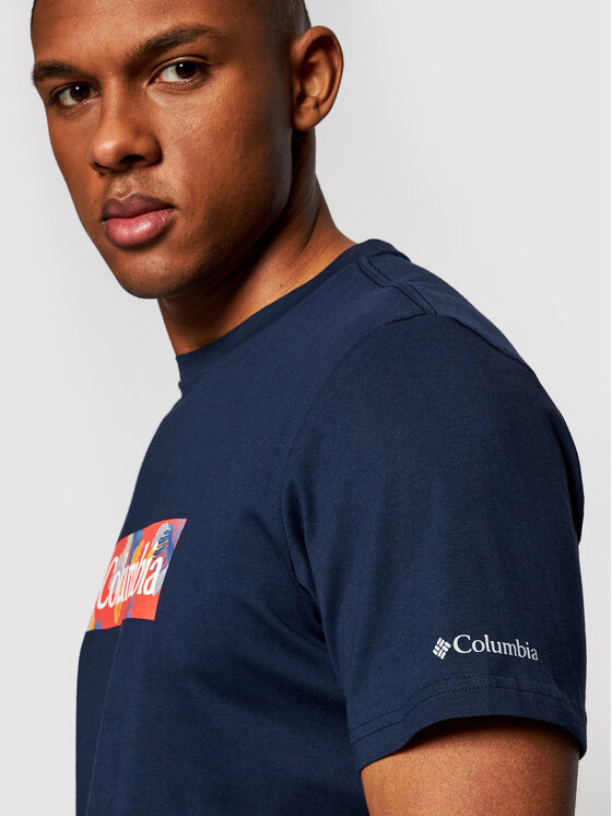 Columbia Columbia T-särk Rapid Ridge Graphic 1888813 Tumesinine Regular Fit
