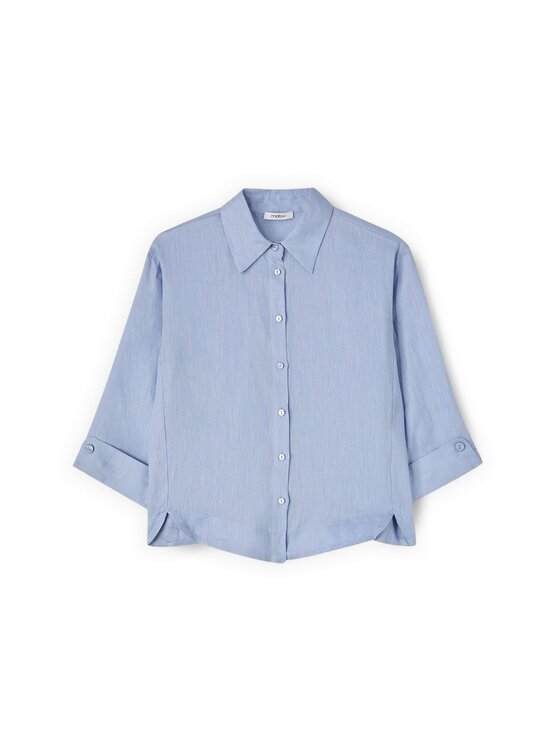 Motivi Motivi Camicia 5020W000521N004 Turchese Boxy Fit