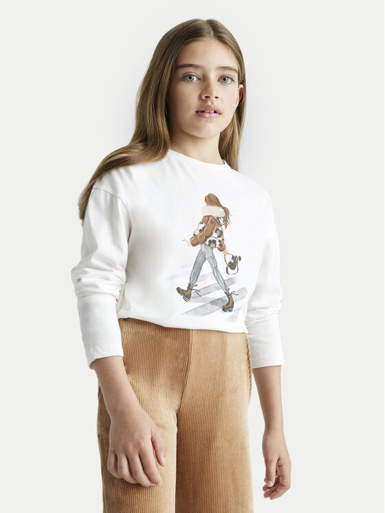 Mayoral Mayoral Bluse 7018 Écru Regular Fit