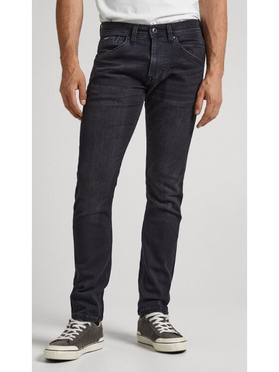 Pepe Jeans Pepe Jeans Kalhoty z materiálu PM206328XF82 000 Černá Regular Fit