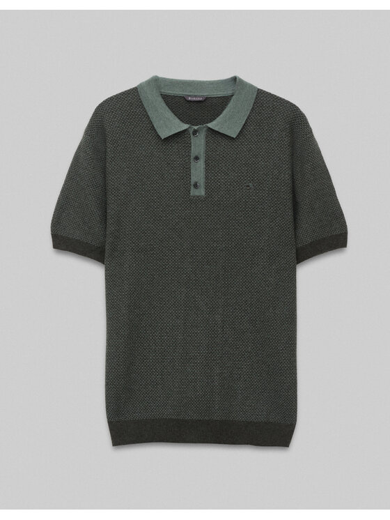 Borgio Borgio Polo dubino_z Zielony Classic Fit