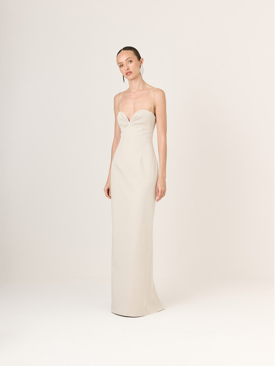 La Mania La Mania Abito da sera GEORGINA Beige Classic Fit
