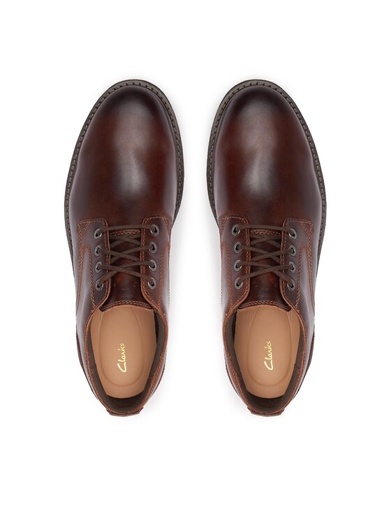 Clarks Clarks Pusbačiai Batcombe Tie 261734367 Ruda