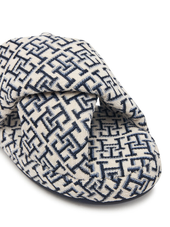 Tommy Hilfiger Tommy Hilfiger Пантофи Th Feminine House Shoes Monogram FW0FW09631 Кремав