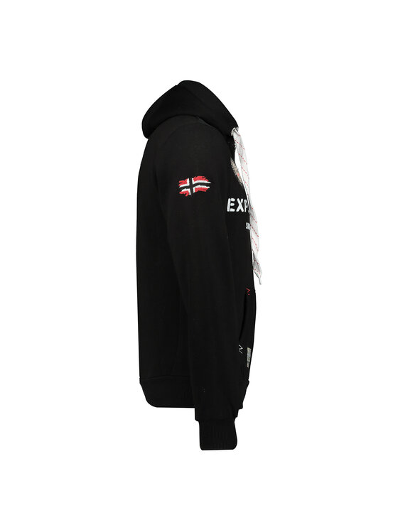 Geographical Norway Geographical Norway Bluza WT1885H/GN-BLACK Czerwony Reglan Fit