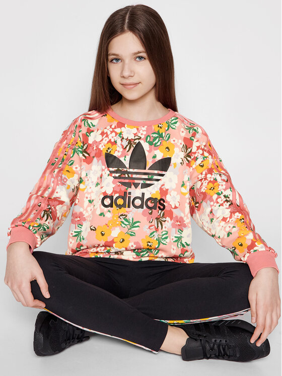 adidas Džemperis HER Studio London Floral Crew GN4217 Rožinė Loose Fit •  Modivo.lt