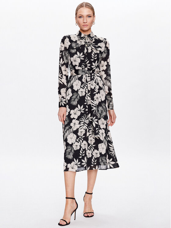 PINKO Pinko Rochie tip cămașă 100909 A0OF Negru Regular Fit