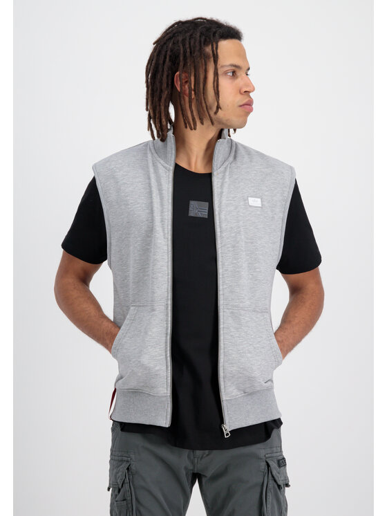 Alpha Industries Alpha Industries Kamizelka X-Fit Collar Vest Szary Regular Fit
