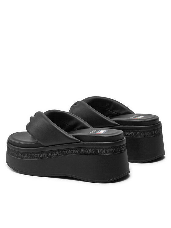 Tommy Jeans Tommy Jeans В'єтнамки Tjw Wedge Sandal EN0EN02457 Чорний