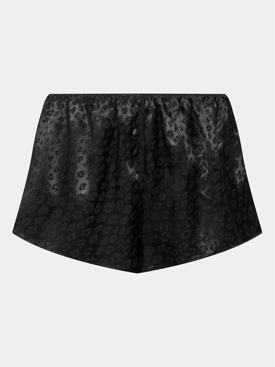 Hunkemöller Hunkemöller Pyžamové šortky 203224 Černá Comfortable Fit