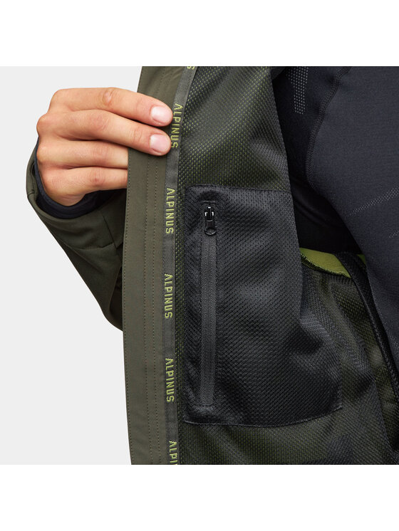 Alpinus Alpinus Kurtka softshell Roignais Khaki Regular Fit