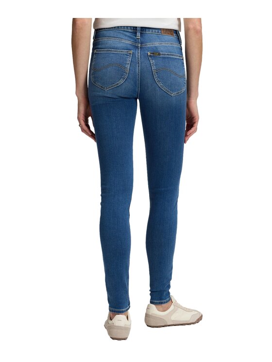 Lee Lee Jeansy 112385757 Niebieski Skinny Fit
