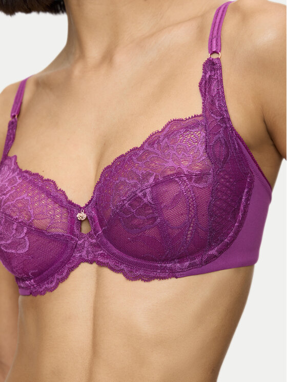 Triumph Triumph Nedrček s kostjo Wild Peony Florale 10209608 Vijolična