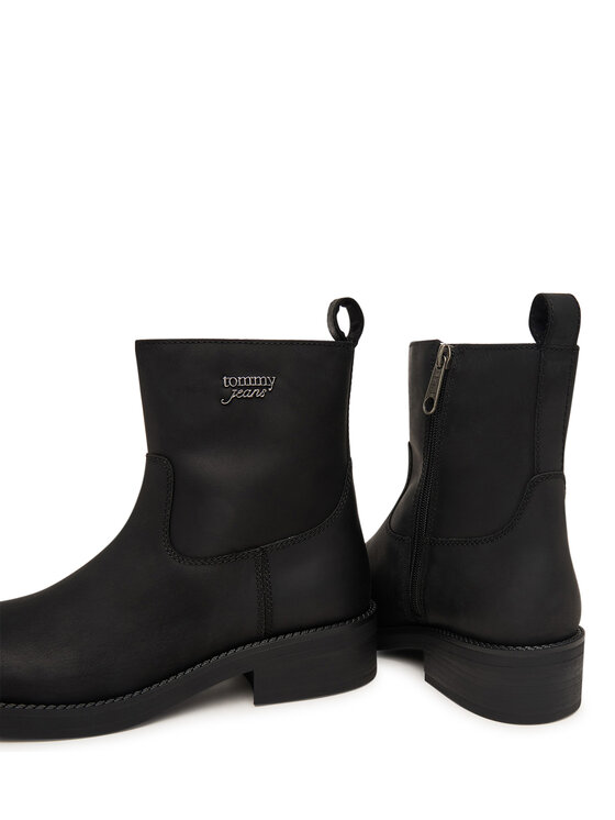 Tommy Jeans Tommy Jeans Stiefeletten Tjw Soft Sole Chelsea Boots Lth EN0EN03080 Schwarz