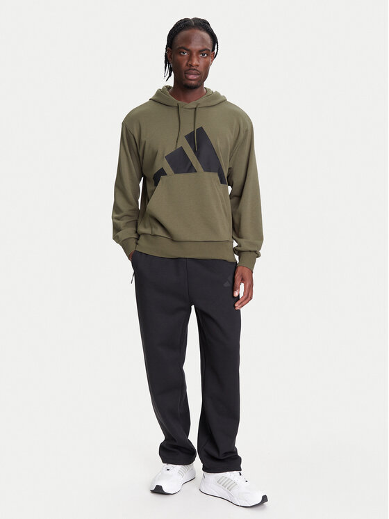 adidas adidas Majica dugih rukava Essentials Big Logo JE8892 Kaki Regular Fit