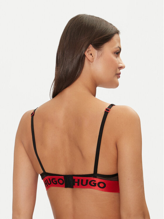 HUGO Hugo Trikotni nedrček Velvet 50527137 Črna
