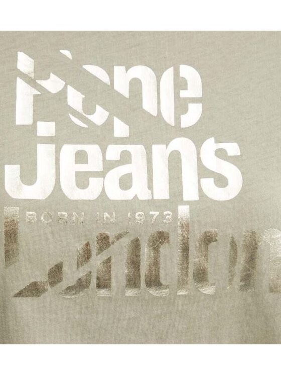 Pepe Jeans Pepe Jeans T-Shirt PL505891 702 Khaki Slim Fit