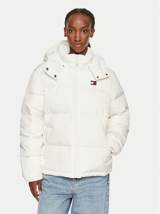 Tommy Jeans Tommy Jeans Μπουφάν πουπουλένιο Alaska DW0DW18610 Λευκό Regular Fit