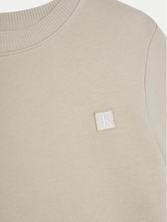 Calvin Klein Jeans Calvin Klein Jeans Bluza Mono Mini Badge IU0IU00570 Beżowy Regular Fit