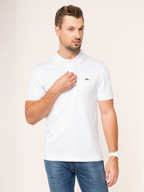 Lacoste Polo DH2050 Λευκό Regular Fit