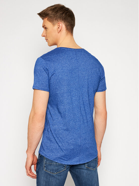 Tommy Jeans Marškinėliai Jaspe DM0DM09587 Mėlyna Slim Fit • Modivo.lt