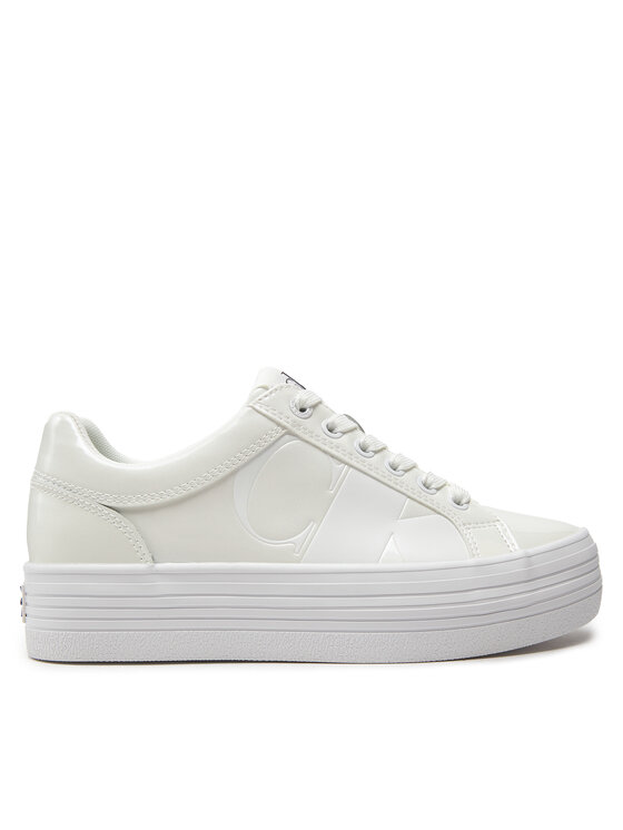 Calvin Klein Jeans Calvin Klein Jeans Sneakersy Bold Vulc Flatf Low Lth Nbs Mr YW0YW01408 Biela
