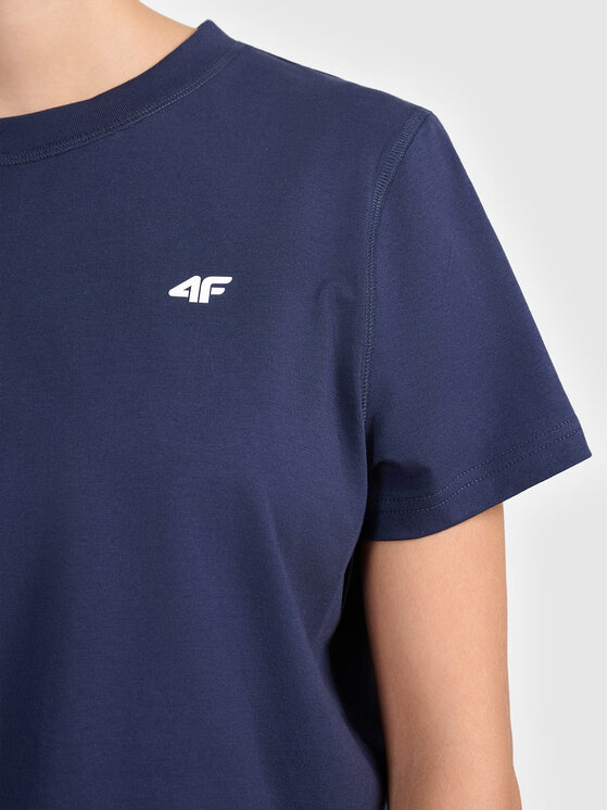 4F 4F T-Shirt 4FWMM00TTSHF3310-31S Granatowy Active Fit
