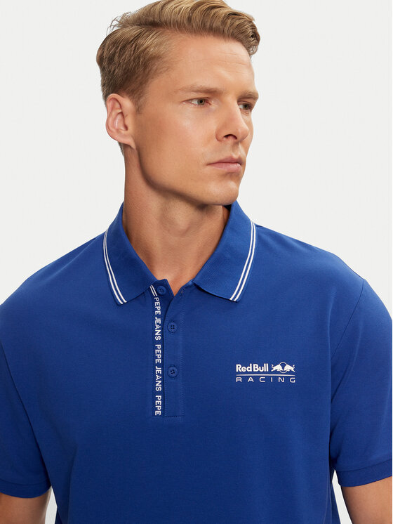 Pepe Jeans Pepe Jeans Polo Red Bull Racing RM540001 Niebieski Regular Fit