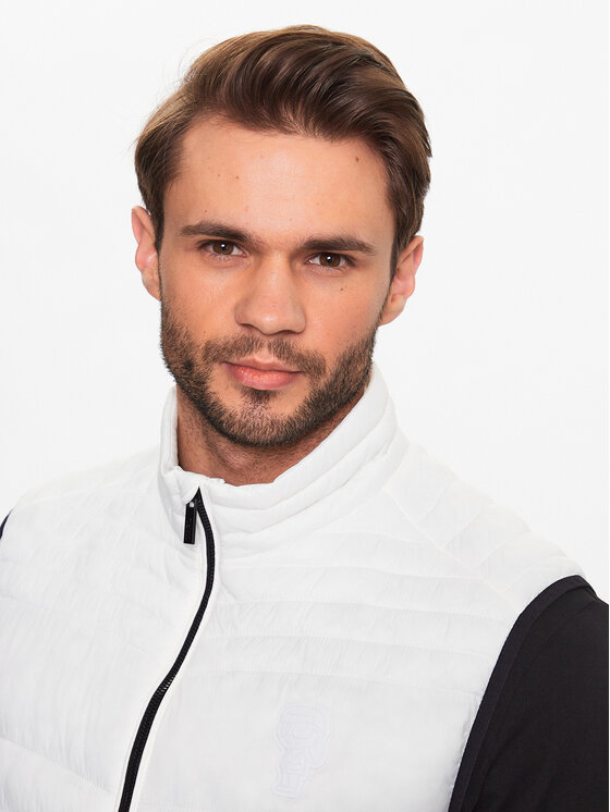 KARL LAGERFELD KARL LAGERFELD Vest 505401 533591 Valge Regular Fit