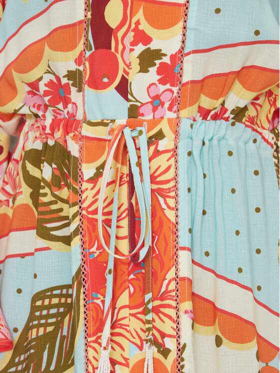 Maaji Maaji Sukienka plażowa Floral Groove Joy PT2472CPO010 Kolorowy Relaxed Fit