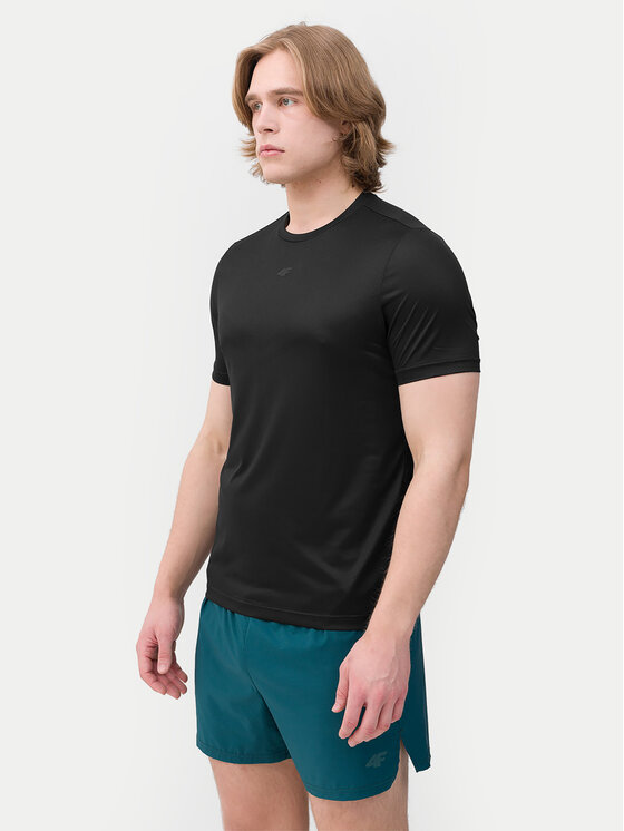 4F 4F Φανελάκι τεχνικό 4FWSS24TFTSM697 Μαύρο Regular Fit