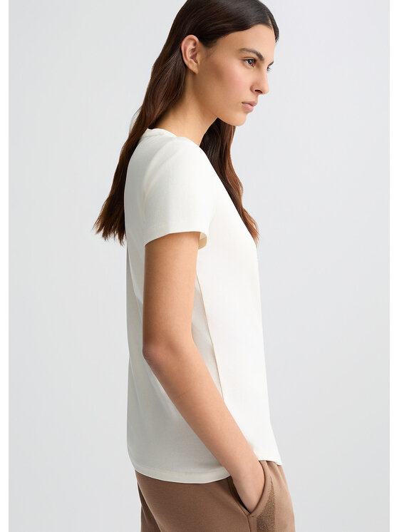 Liu Jo Liu Jo T-shirt TA5173JS003M9294 Bianco Regular Fit