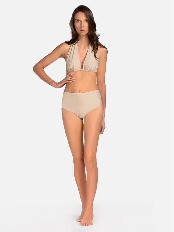 Miss Lou Miss Lou Bikini pezzo sopra G-LG1-E Écru