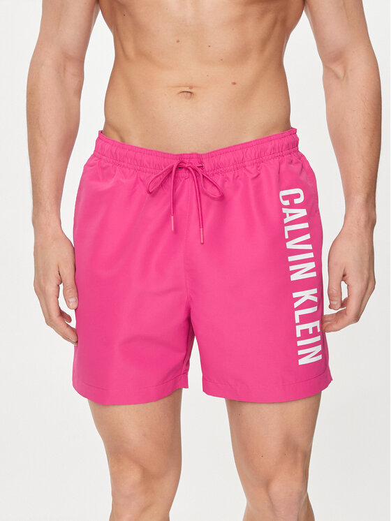 Calvin Klein Swimwear Pantaloni scurți pentru înot KM0KM01004 Roz Regular Fit
