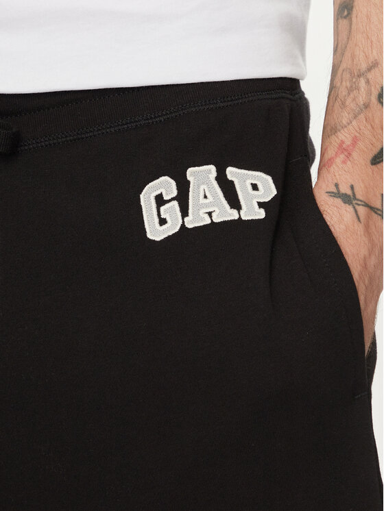 Gap Gap Αθλητικό σορτς 787059-03 Μαύρο Regular Fit