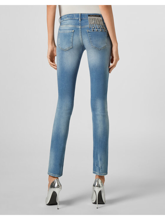 PHILIPP PLEIN PHILIPP PLEIN Jeansy 21761 Niebieski jasny Slim Fit