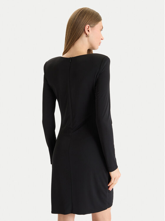 Rinascimento Rinascimento Cocktail obleka CFC0125426003 Bordo rdeča Regular Fit