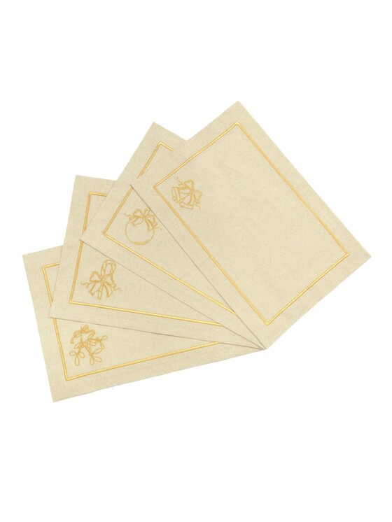 Roseberry Home Roseberry Home Serwetki Jingle Bells Goldenline Złoty