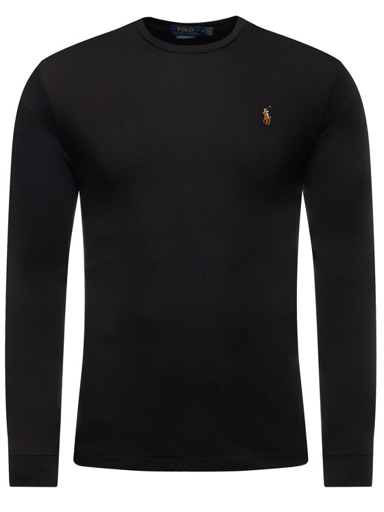 Polo Ralph Lauren Polo Ralph Lauren Longsleeve 710760121 Czarny Slim Fit
