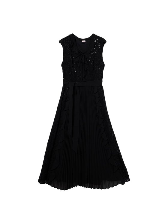 Oltre Oltre Vestito da giorno 7020J000886N033 Nero A-Line Fit