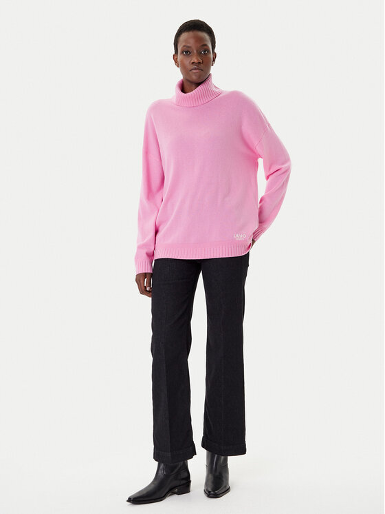 Liu Jo Sport Liu Jo Sport Dolčevita TF5179 MS026 Ružičasta Regular Fit