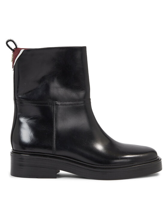 Botine Tommy Hilfiger Cool Elevated Ankle Bootie FW0FW07487 Negru