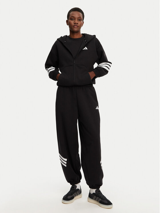 adidas adidas Bluză Future Icons 3-Stripes JE0171 Negru Regular Fit