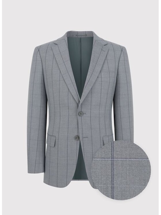 Pako Lorente Pako Lorente Garnitur P24SF-4G-018 Szary Slim Fit