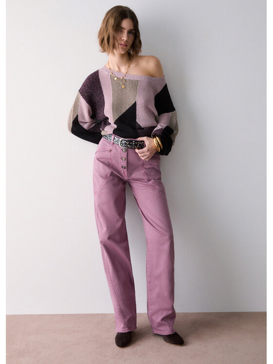 Liu Jo Liu Jo Pantaloni di tessuto WF6114T181971610 Rosa Regular Fit