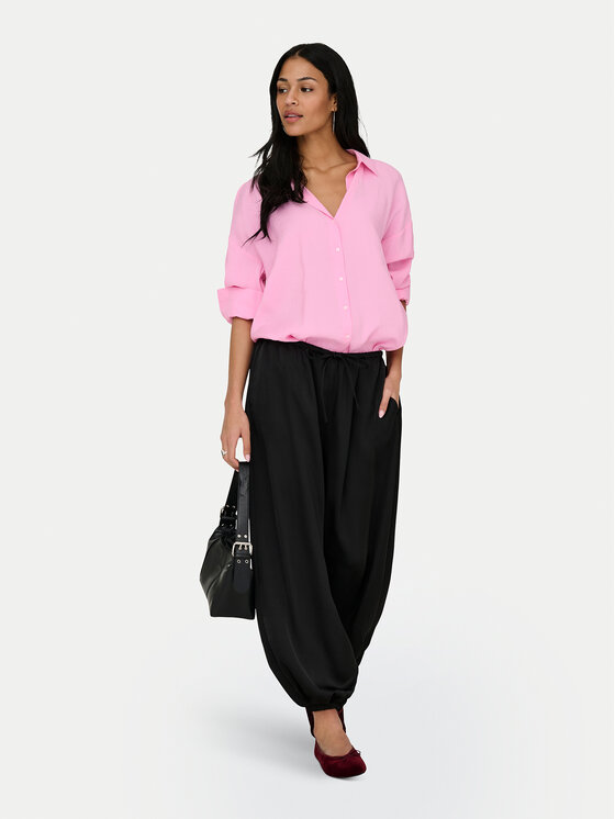 ONLY ONLY Koszula Zazima 15272523 Fioletowy Oversize