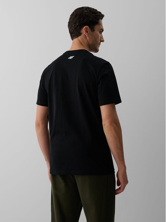 4F 4F T-Shirt OVERLAND Czarny Regular Fit